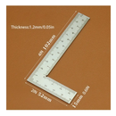 Mini Square Stainless Steel L-shaped Double Sided High Precision Scale Multifunctional Thickened Corner Ruler For Leather Design