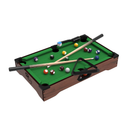 Hey! Play! Mini Tabletop Pool Set Billiards Game Includes Game Balls Sticks Chalk Brush and Triangle Portable and Fun for The Whole Family Green