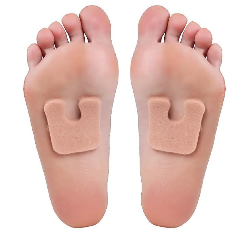 20 Pcs Metatarsal Foot Pads for Women, Horseshoe Pads Callus Cushions Moleskin for Feet,
