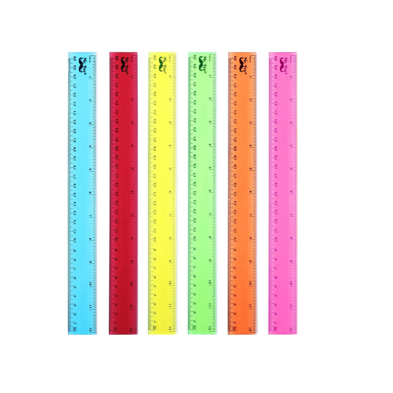 Mr. Pen Rulers 12 Inch, Back to School Supplies