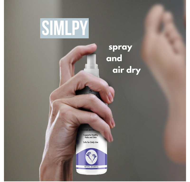 NOVEHA Daily Foot Spray | Foot Care for Men and Women with Sensitive Skin | Odor Control | Preventative and Soothing for At-Risk Feet