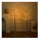 NOWSTO Lighted Birch Tree, 2 Pack 6 Feet 144 Warm White Lights, Prelit White Artificial Christmas Trees for Indoor Outdoor Decor Garden Wedding Party Bedroom Decoration