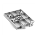 14" Large Elegant Premium Silver Grey Tic Tac Toe Board Game for Adults & Kids Wooden Puzzle Game