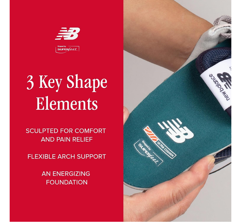 New Balance Ultra Cushion Shoe Inserts - Premium Arch Support - Multi-Layer Cushioning