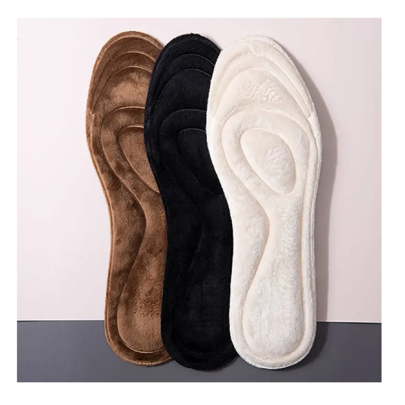 New Fleece Thickened Thermal Insole