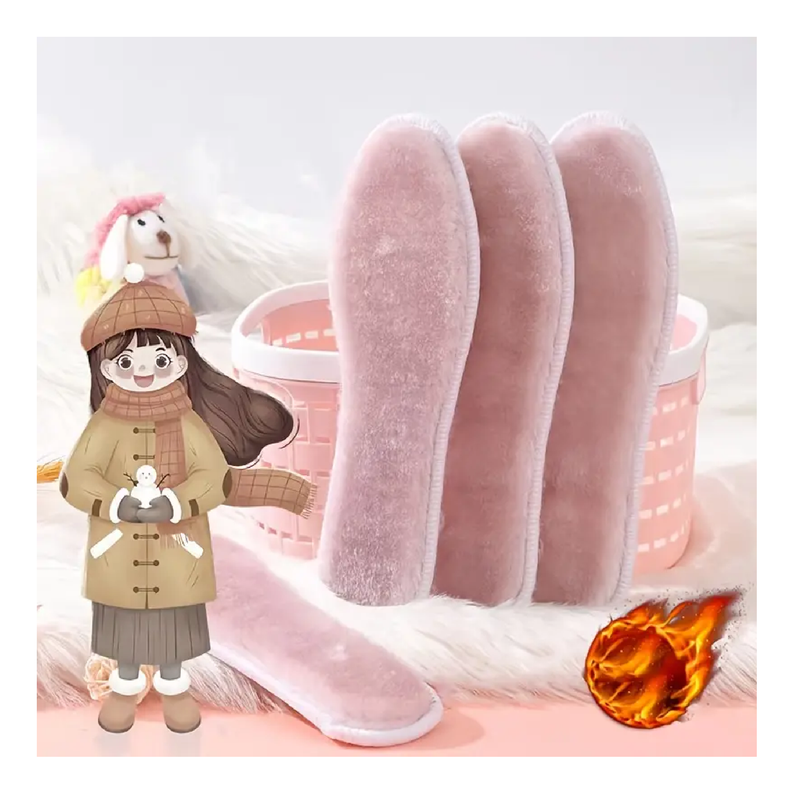 New Warm And Comfortable Thick Plush Insoles