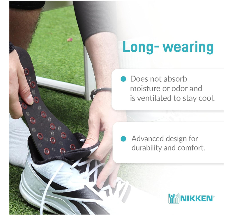 Nikken Kenko mStrides - Insoles 20201 - Women’s Shoe Sizes 5-9, Pair, Cut-to-Fit Design with Magnetic Technology
