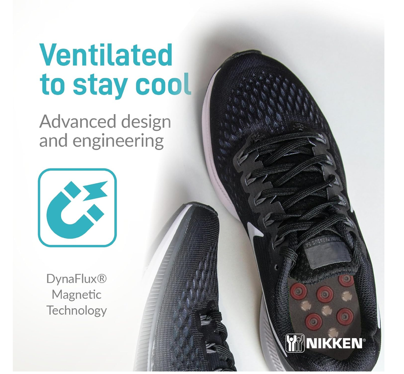Nikken Kenko mStrides - Insoles 20201 - Women’s Shoe Sizes 5-9, Pair, Cut-to-Fit Design with Magnetic Technology