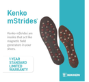 Nikken Kenko mStrides - Insoles 20201 - Women’s Shoe Sizes 5-9, Pair, Cut-to-Fit Design with Magnetic Technology