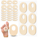 Nuanchu 36 Count Soft Foam Callus Cushions Oval Corn Cushion Self Stick Adhesive Foot Care Pads Waterproof Corn Protectors for Feet Women Men,