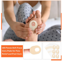 Nuanchu 36 Count Soft Foam Callus Cushions Oval Corn Cushion Self Stick Adhesive Foot Care Pads Waterproof Corn Protectors for Feet Women Men,