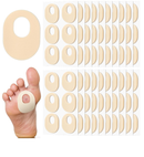 Nuanchu 36 Count Soft Foam Callus Cushions Oval Corn Cushion Self Stick Adhesive Foot Care Pads Waterproof Corn Protectors for Feet Women Men,