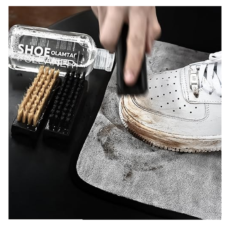Shoe Cleaner Kit for Sneaker, Cleaning Kit, Sneaker 10Oz with 3 Brush & Microfiber Towel Included,