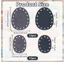 OLYCRAFT 24Pcs 2 Sizes Non Slip Pads for Shoes Gray Faux Suede Shoe Sole Protector Anti-Slip Shoe's Grips