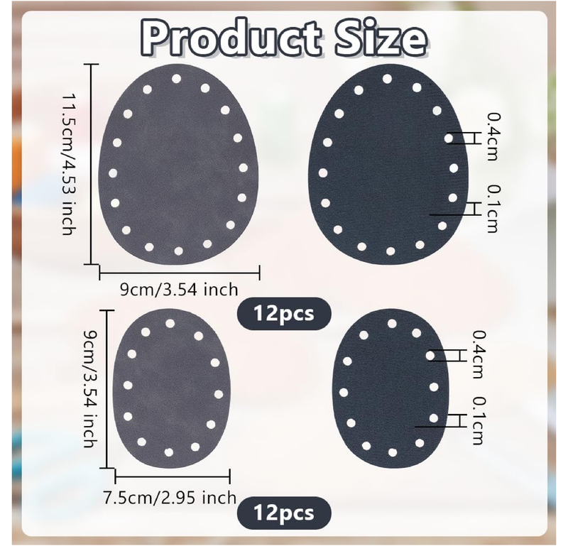 OLYCRAFT 24Pcs 2 Sizes Non Slip Pads for Shoes Gray Faux Suede Shoe Sole Protector Anti-Slip Shoe's Grips