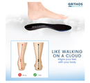 ORTHOS Orthotic Replacement Shoe Insoles - USA Made - Breathable Full Length Feet Insoles