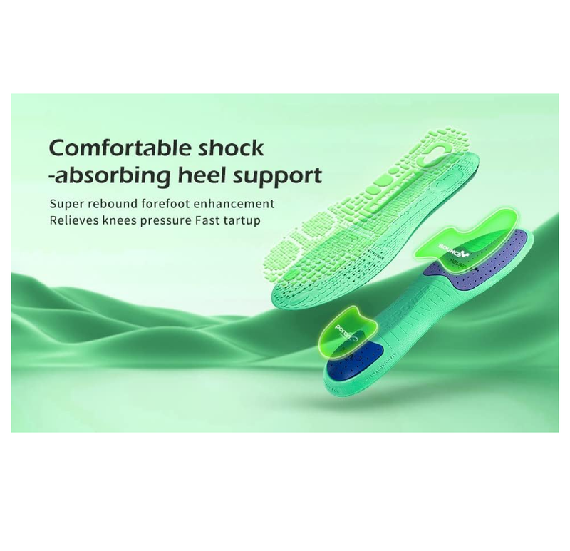 Soccer Cleat Insoles Insert Gen3-Slim Thickenss Green Tornado