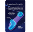 Insoles for Soccer Cleats Shock Absorption Arch Supports Anti-Slip Breathable for Men Women Boy Girl