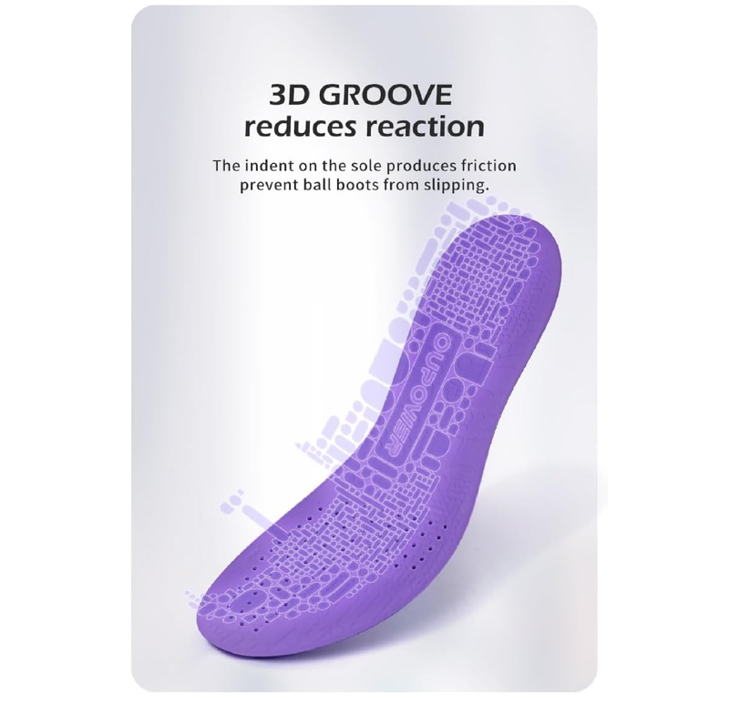 Insoles for Soccer Cleats Shock Absorption Arch Supports Anti-Slip Breathable for Men Women Boy Girl