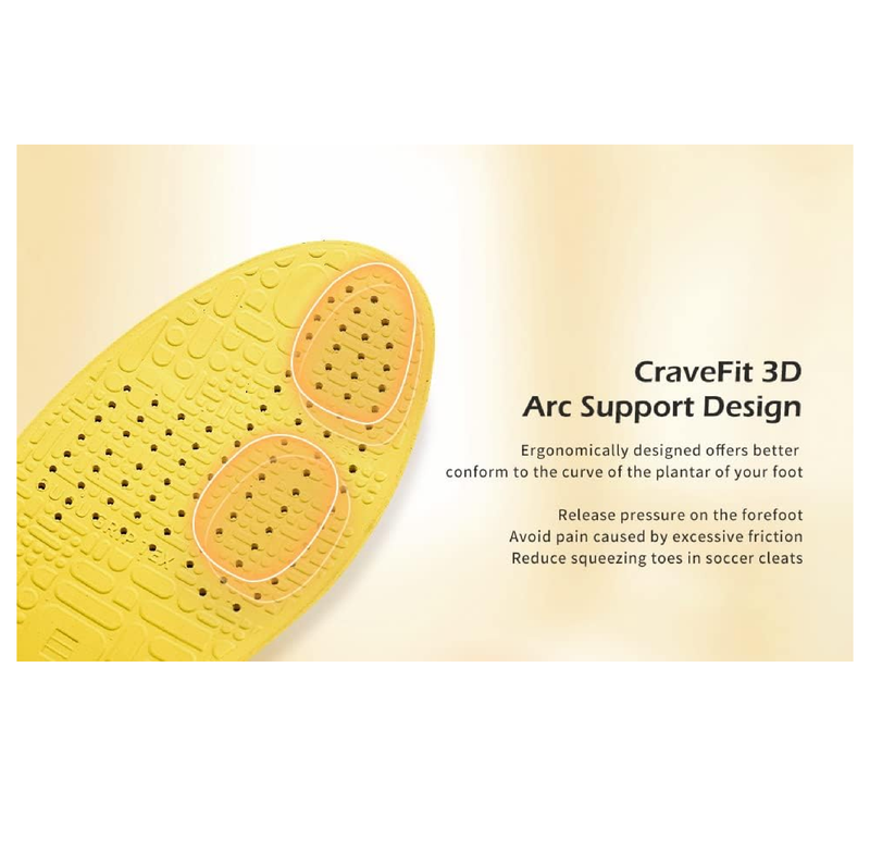 Soccer Cleat Insole Insert Gen3-Extra Thickenss Empire Yellow