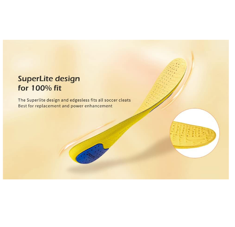 Soccer Cleat Insole Insert Gen3-Extra Thickenss Empire Yellow