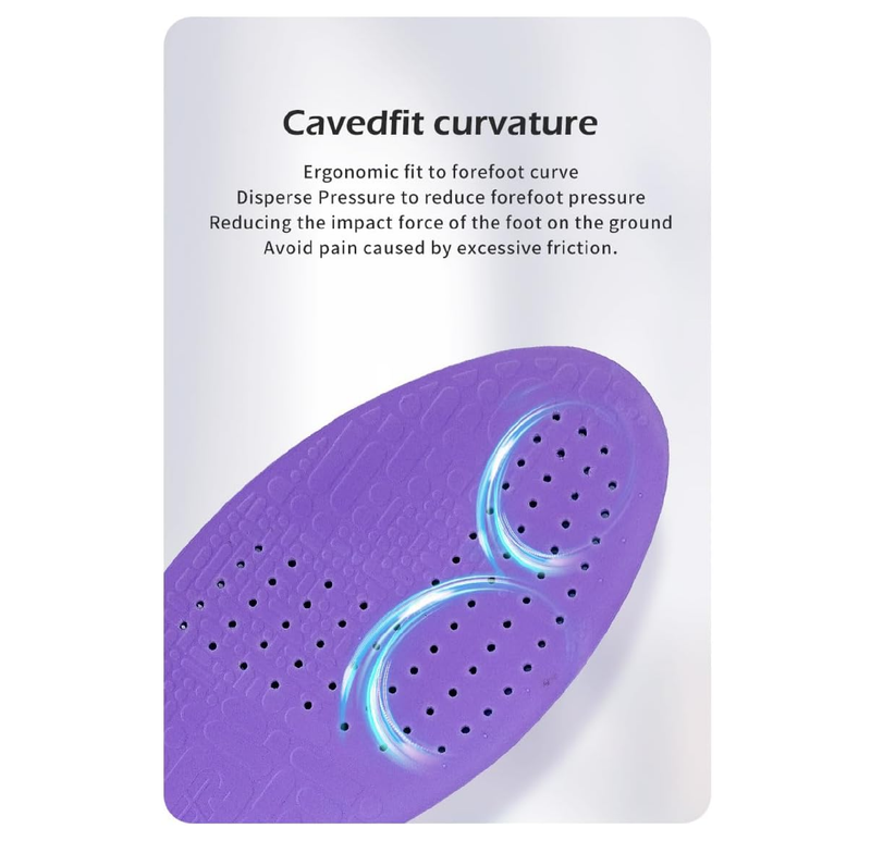 Insoles for Soccer Cleats Shock Absorption Arch Supports Anti-Slip Breathable for Men Women Boy Girl