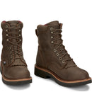 Justin Work Men's Rivot 8" Work Boot - Hickory Brown (OW440) - Front View