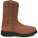 Justin Work Men's Round-Up 10" Steel Toe Boot - Aged Bark (OW4764) - View 3