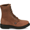 Justin Work Men's Livestock 8" Waterproof Boot - Aged Bark (OW604) - View 3