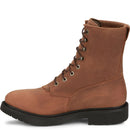 Justin Work Men's Livestock 8" Waterproof Boot - Aged Bark (OW604) - View 8