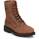Justin Work Men's Livestock 8" Steel Toe Boot - Aged Bark (OW764) - View 2