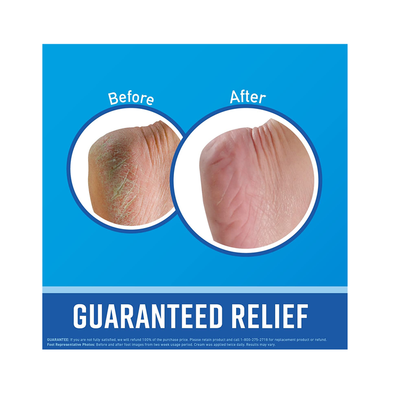 O'Keeffe's for Healthy Feet Foot Cream Guaranteed Relief for Extremely Dry Cracked Feet Instantly Boosts Moisture Levels 3.2 Ounce Jar Pack of 4