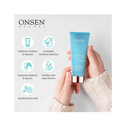 Onsen Japanese Anti Aging Hand Cream - Firming Hand Lotion Features Pagoda Flower Enzyme Wasabi Extract Infusion Hyaluronic Acid and Shea Butter for Clarified and Moisture Rich Skin - 2 Packs