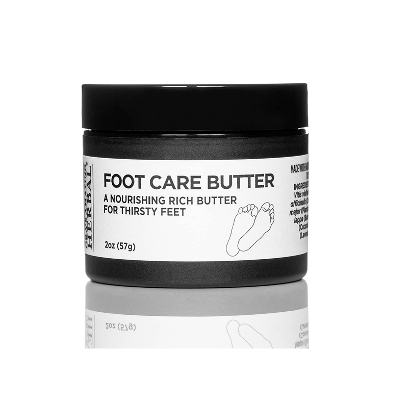 Ora's Amazing Herbal Foot Care Butter Heel Balm Foot Balm Repair Cream for Dry Cracked Heels & Feet Lavender Tea Tree & Peppermint 100% Recycled Plastic Virgin Plastic Free 2 oz