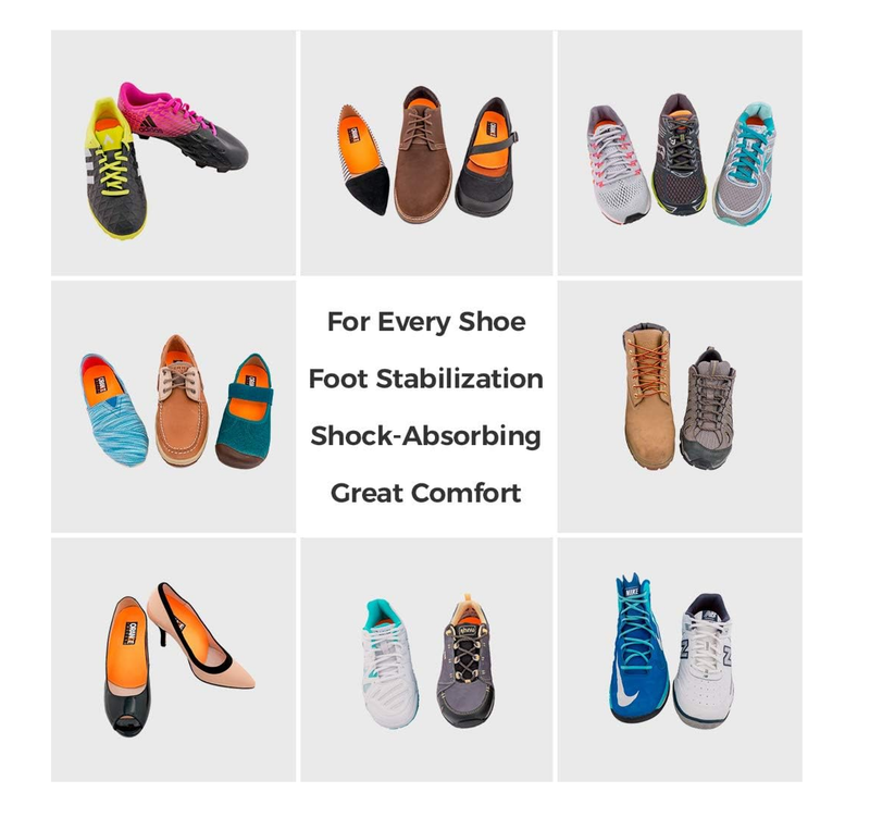 Orange Light B 3/4 Fits MEN'S Shoe 5.5-7, WOMEN'S 7-8.5 Is Our Slimmest,
