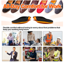 OrthoComfoot Orthotic Inserts for Women Men, High Arch and Plantar Fasciitis Insoles,