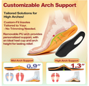 OrthoComfoot Orthotic Inserts for Women Men, High Arch and Plantar Fasciitis Insoles,