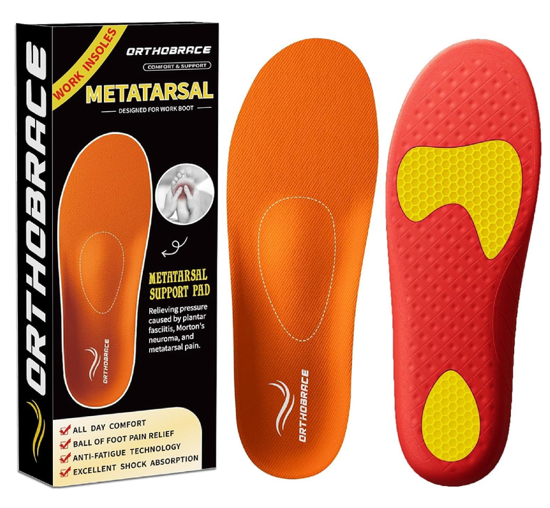 Metatarsal Insoles, Plantar Fasciitis High Arch Support Insoles,