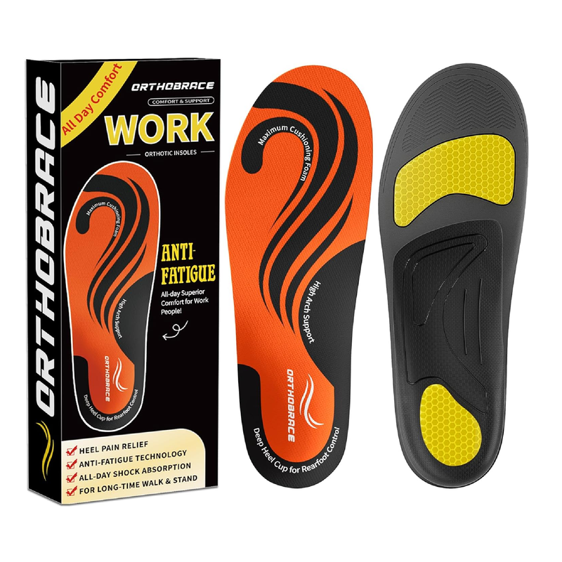 Work Orthotic Insoles for All Day Comfort