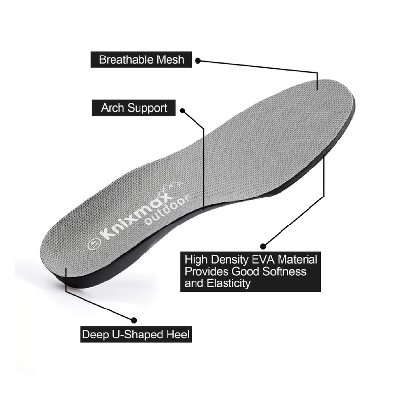 Orthopedic Comfortable Outdoor Insoles For Hiking Walking And Running