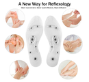 3 Pairs Acupressure Magnetic Massage Insoles, Oumers Foot Massage Shoe