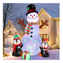 OurWarm 6FT Christmas Inflatables Outdoor Decorations, Lighted Inflatable Snowman Penguin Christmas Blow Up