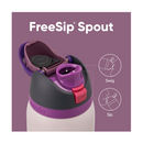 Owala FreeSip Insulated Stainless Steel Water Bottle with Straw for Sports and Travel, BPA-Free, 24oz, Dreamy Field