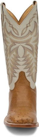 Justin Boots Pascoe Smooth Ostrich - Antique Saddle (8294)