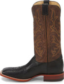 Justin Boots  Pascoe Smooth Ostrich - Black (5507)