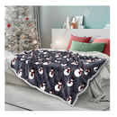 PAVILIA Premium Christmas Sherpa Throw Blanket | Snowman Decoration, Fleece, Plush, Warm, Cozy Reversible Microfiber Holiday Blanket 50 x 60