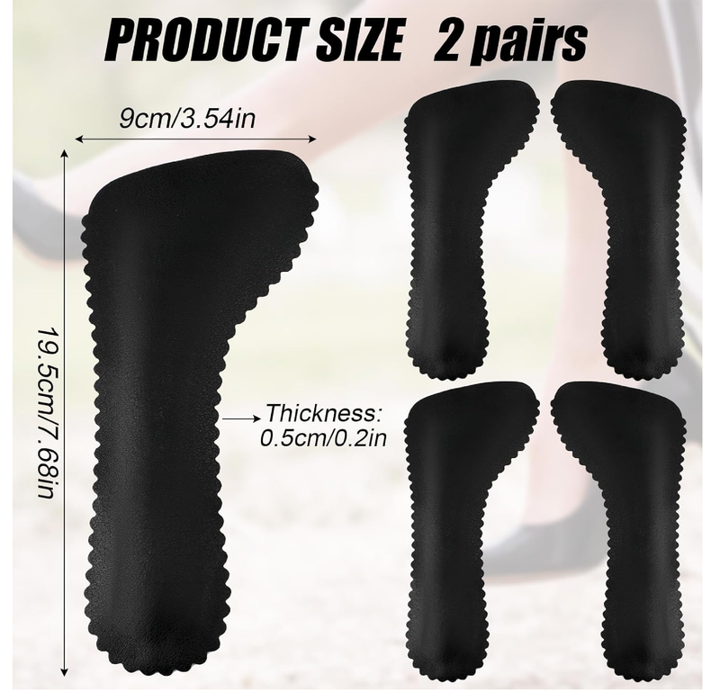 2 Pairs High Heel Inserts for Women, Invisible Adhesive Cushion Insoles Arch Support Non-Slip Slim Inserts Liners 3/4 Comfort Insoles Shoe
