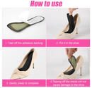 2 Pairs High Heel Inserts for Women, Invisible Adhesive Cushion Insoles Arch Support Non-Slip Slim Inserts Liners 3/4 Comfort Insoles Shoe