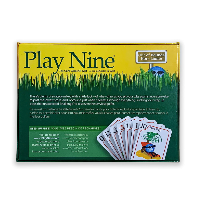 PLAY NINE The Card Game of Golf Best Card Games for Families Strategy Game For Couples Fun Game Night Kids Teens and Adults The Perfect Golf Gift