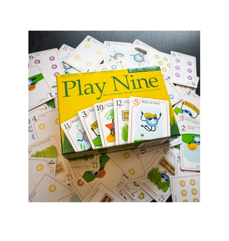 PLAY NINE The Card Game of Golf Best Card Games for Families Strategy Game For Couples Fun Game Night Kids Teens and Adults The Perfect Golf Gift